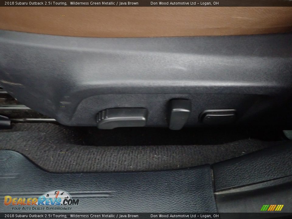 2018 Subaru Outback 2.5i Touring Wilderness Green Metallic / Java Brown Photo #16