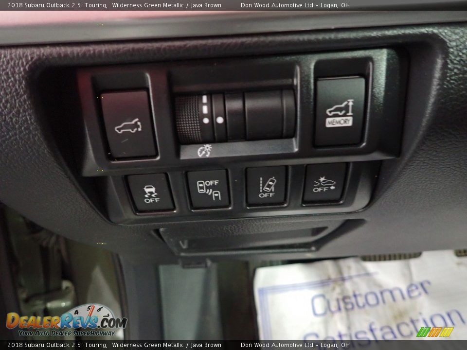 2018 Subaru Outback 2.5i Touring Wilderness Green Metallic / Java Brown Photo #18