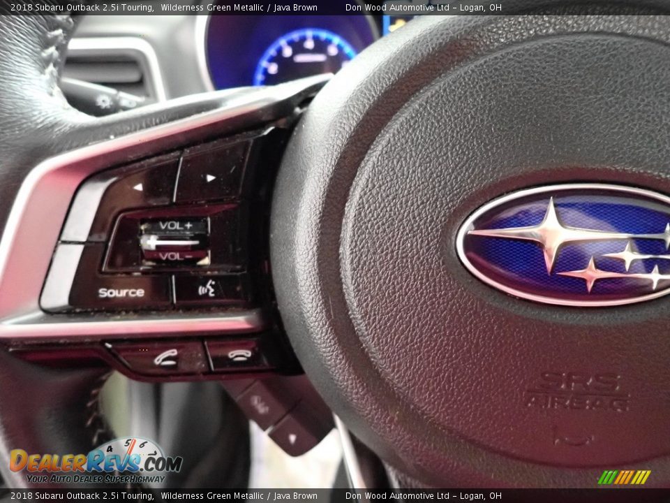 2018 Subaru Outback 2.5i Touring Wilderness Green Metallic / Java Brown Photo #19