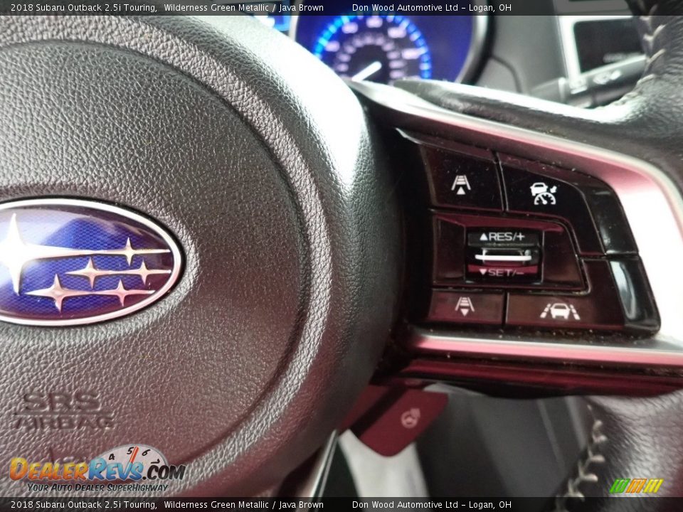 2018 Subaru Outback 2.5i Touring Wilderness Green Metallic / Java Brown Photo #20