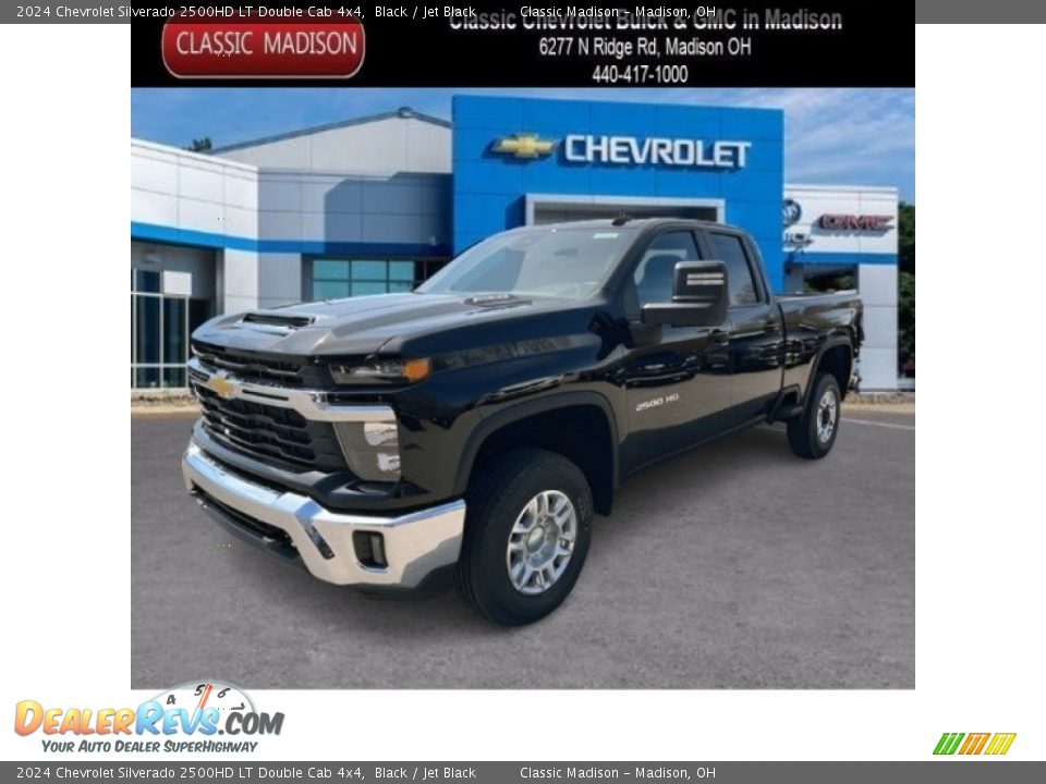 2024 Chevrolet Silverado 2500HD LT Double Cab 4x4 Black / Jet Black Photo #1
