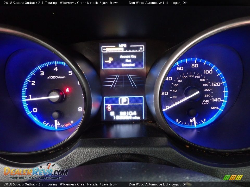 2018 Subaru Outback 2.5i Touring Wilderness Green Metallic / Java Brown Photo #21