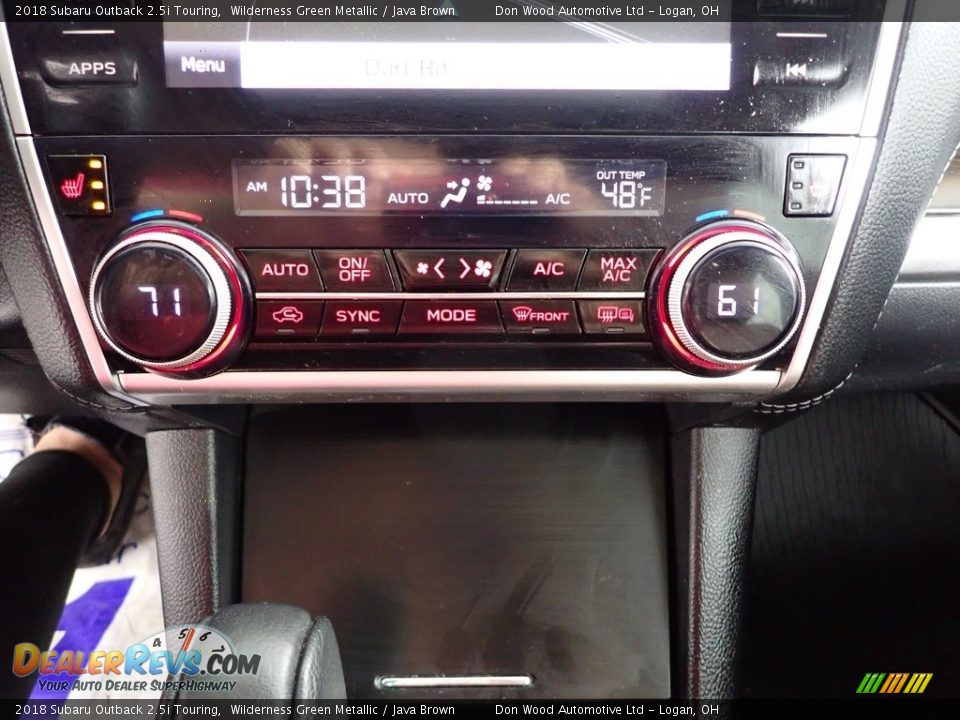 2018 Subaru Outback 2.5i Touring Wilderness Green Metallic / Java Brown Photo #22