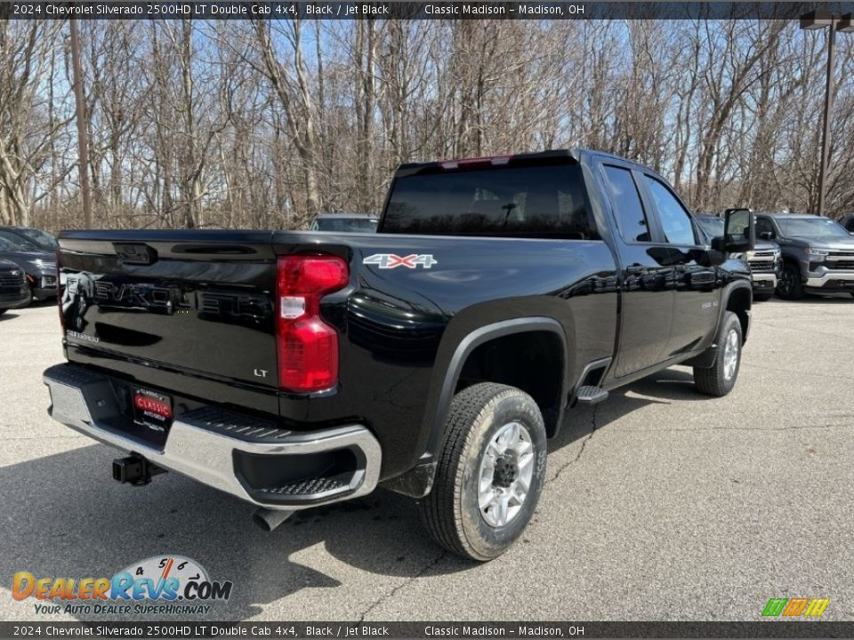2024 Chevrolet Silverado 2500HD LT Double Cab 4x4 Black / Jet Black Photo #3