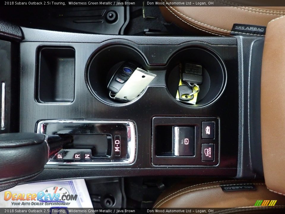 2018 Subaru Outback 2.5i Touring Wilderness Green Metallic / Java Brown Photo #23