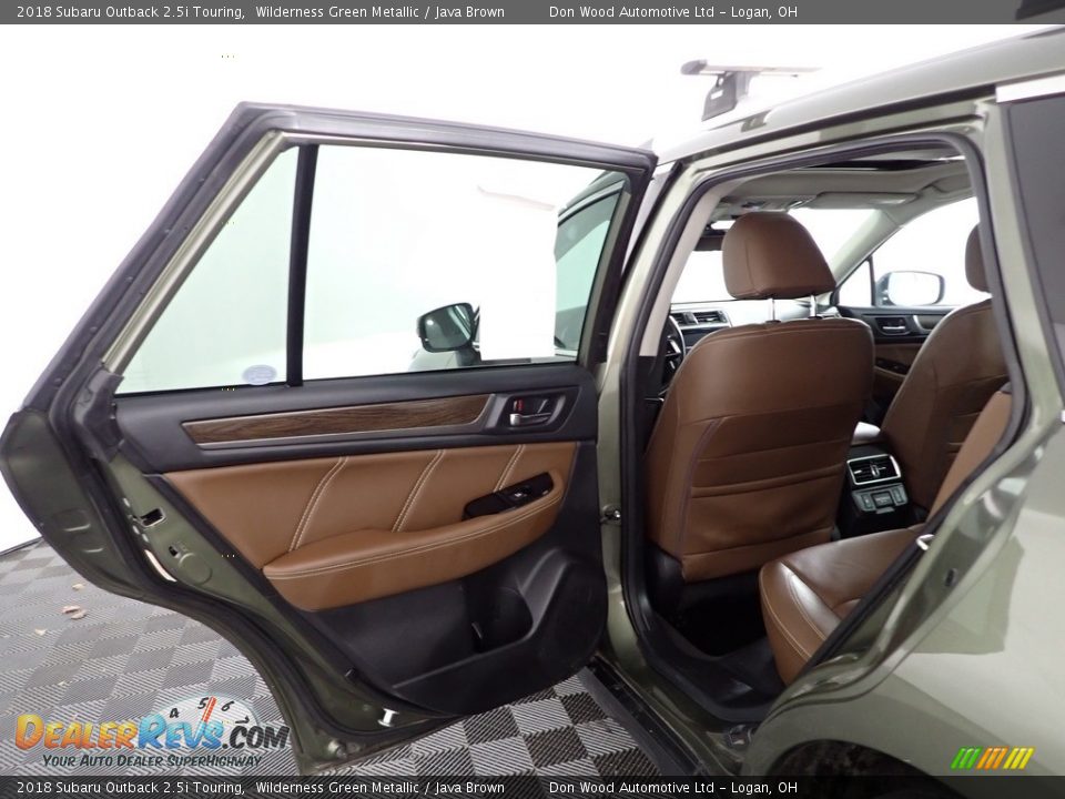 2018 Subaru Outback 2.5i Touring Wilderness Green Metallic / Java Brown Photo #26