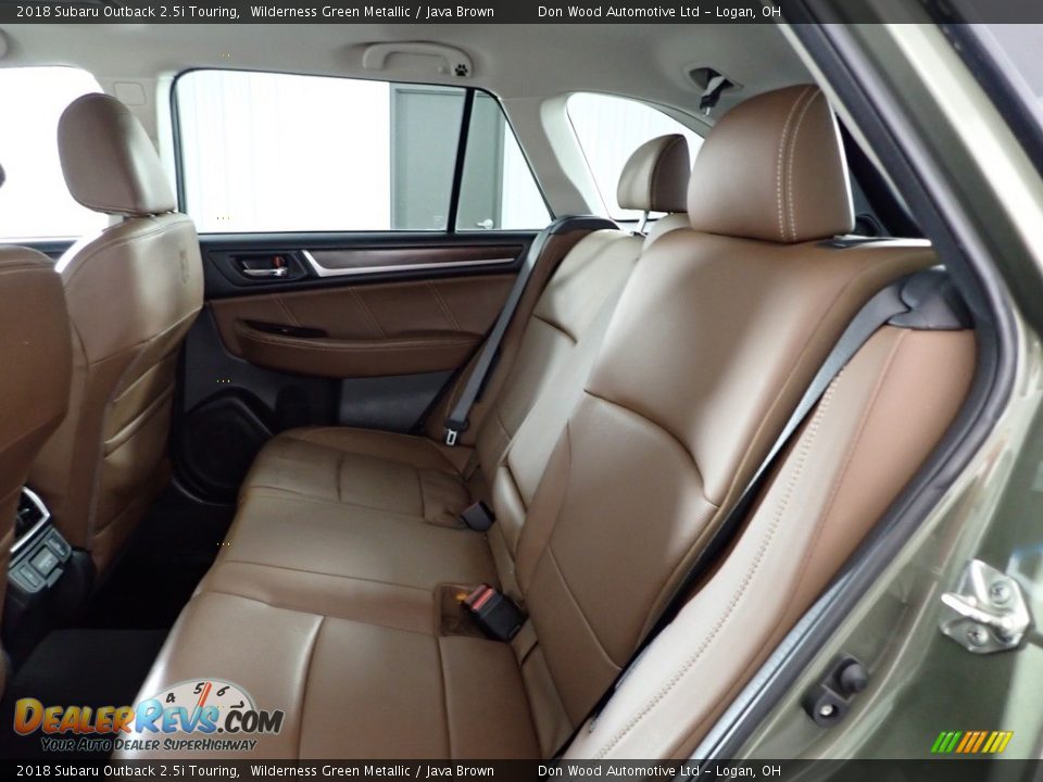 2018 Subaru Outback 2.5i Touring Wilderness Green Metallic / Java Brown Photo #27