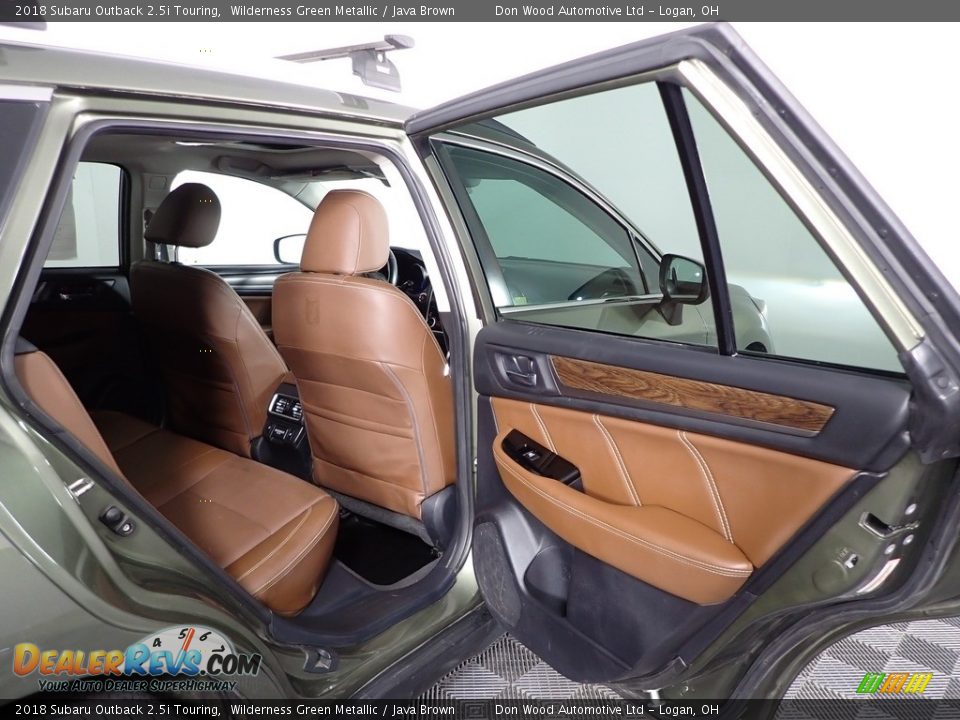 2018 Subaru Outback 2.5i Touring Wilderness Green Metallic / Java Brown Photo #32