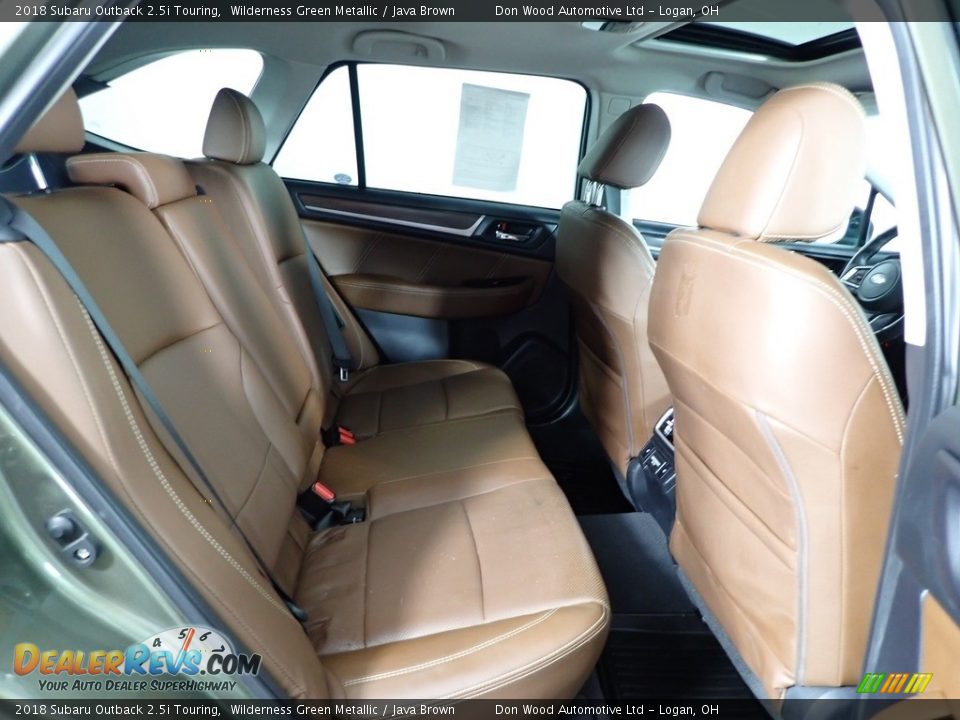2018 Subaru Outback 2.5i Touring Wilderness Green Metallic / Java Brown Photo #33