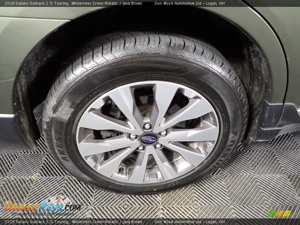 2018 Subaru Outback 2.5i Touring Wilderness Green Metallic / Java Brown Photo #34