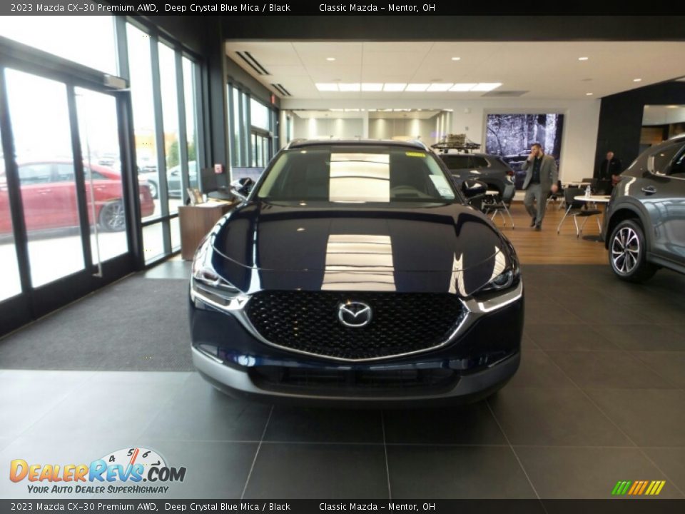 2023 Mazda CX-30 Premium AWD Deep Crystal Blue Mica / Black Photo #2