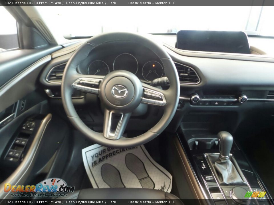 2023 Mazda CX-30 Premium AWD Deep Crystal Blue Mica / Black Photo #4