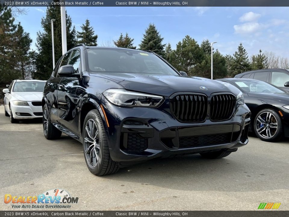 2023 BMW X5 xDrive40i Carbon Black Metallic / Coffee Photo #1