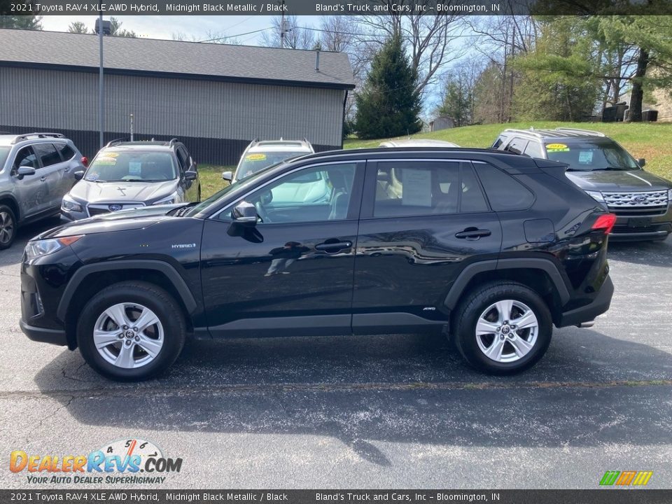 2021 Toyota RAV4 XLE AWD Hybrid Midnight Black Metallic / Black Photo #1