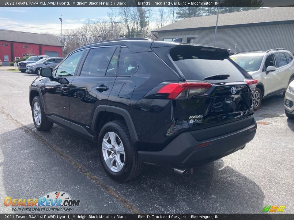 2021 Toyota RAV4 XLE AWD Hybrid Midnight Black Metallic / Black Photo #3