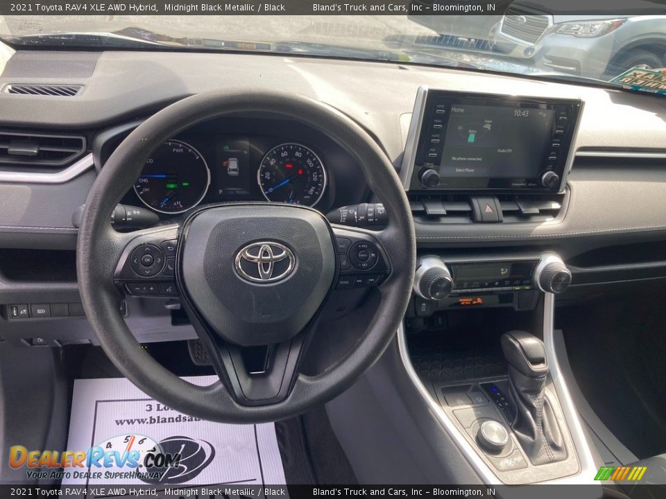 2021 Toyota RAV4 XLE AWD Hybrid Midnight Black Metallic / Black Photo #11