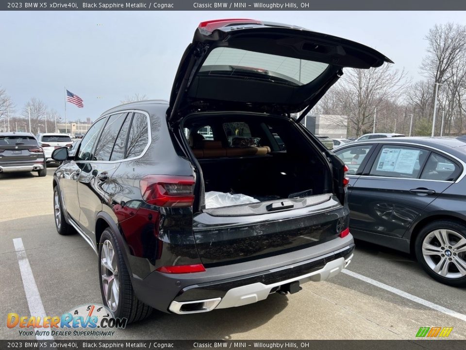 2023 BMW X5 xDrive40i Black Sapphire Metallic / Cognac Photo #4