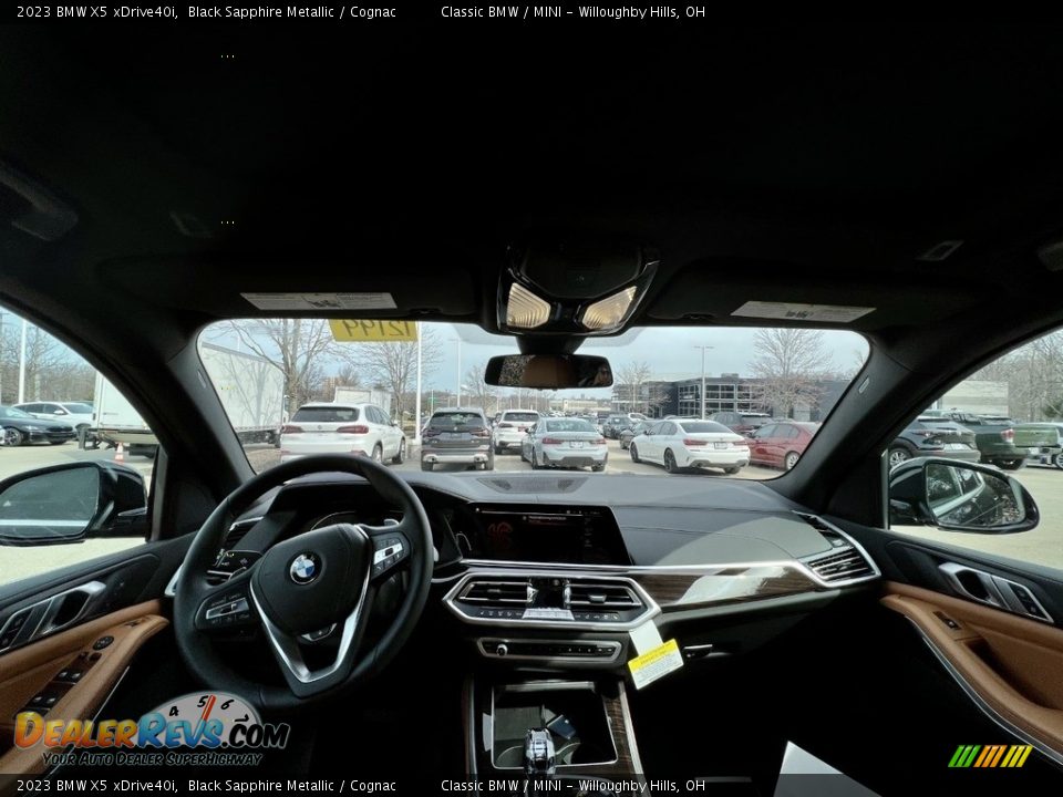 2023 BMW X5 xDrive40i Black Sapphire Metallic / Cognac Photo #7