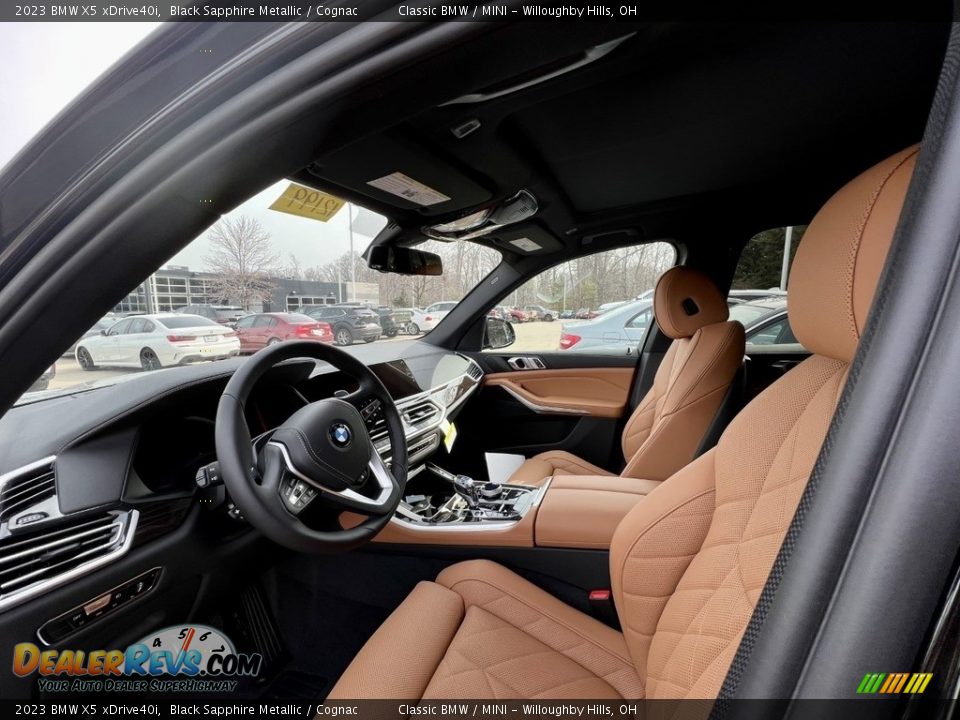 2023 BMW X5 xDrive40i Black Sapphire Metallic / Cognac Photo #9
