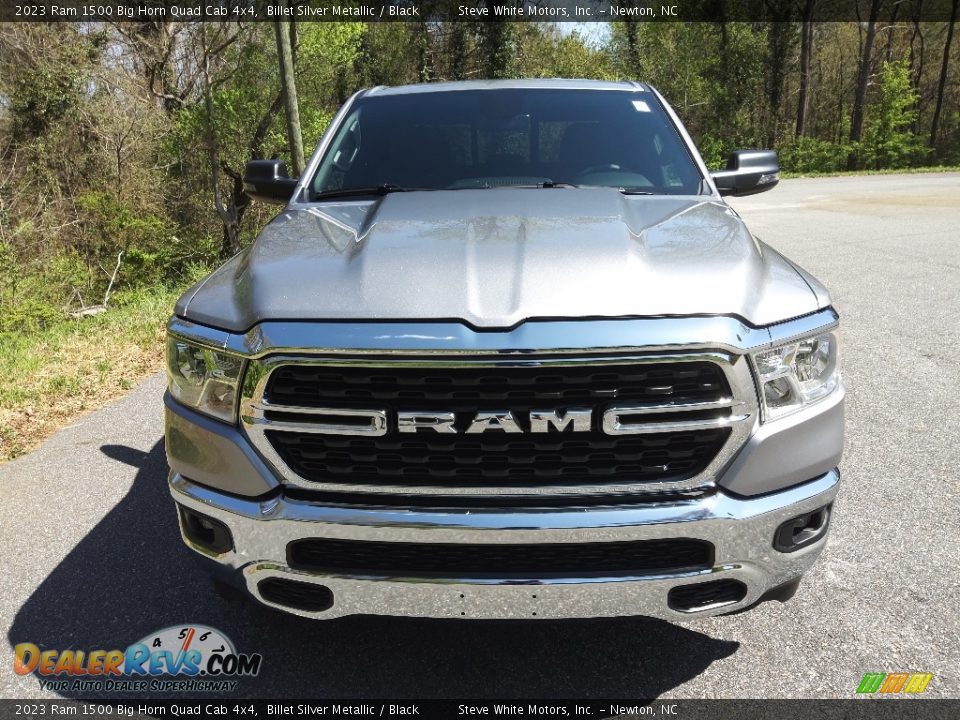 2023 Ram 1500 Big Horn Quad Cab 4x4 Billet Silver Metallic / Black Photo #3