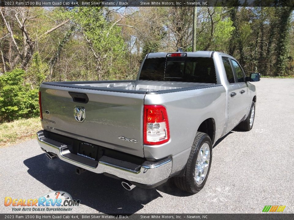 2023 Ram 1500 Big Horn Quad Cab 4x4 Billet Silver Metallic / Black Photo #6