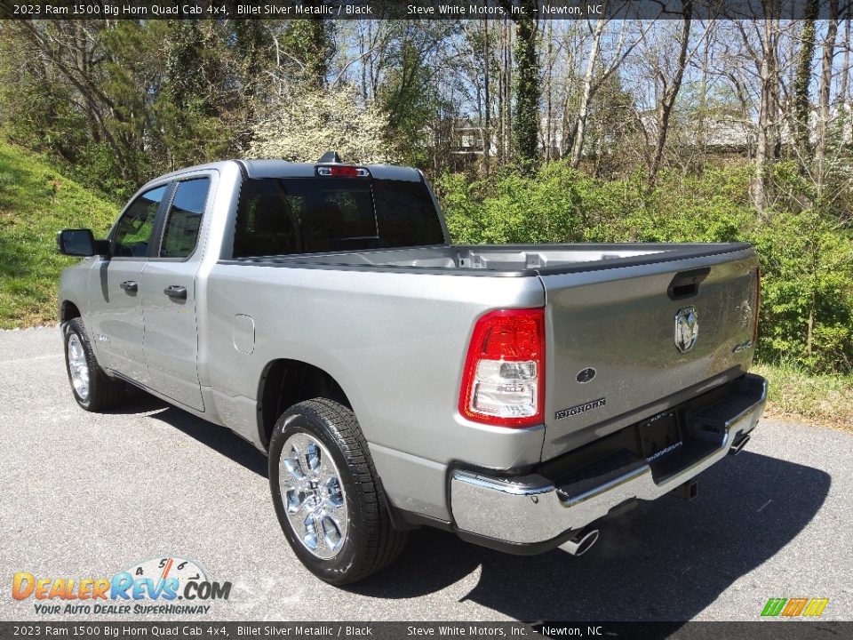 2023 Ram 1500 Big Horn Quad Cab 4x4 Billet Silver Metallic / Black Photo #9