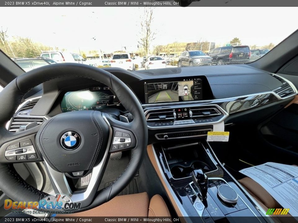 2023 BMW X5 xDrive40i Alpine White / Cognac Photo #10