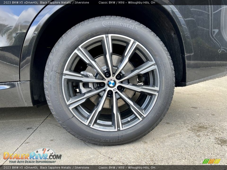 2023 BMW X5 xDrive40i Black Sapphire Metallic / Silverstone Photo #2
