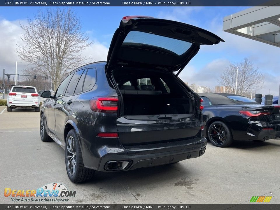 2023 BMW X5 xDrive40i Black Sapphire Metallic / Silverstone Photo #4