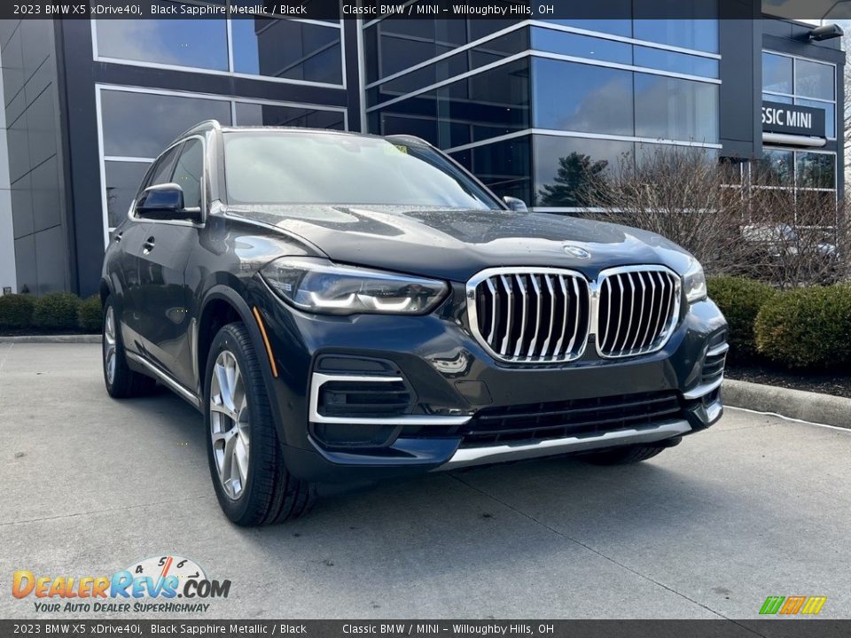 2023 BMW X5 xDrive40i Black Sapphire Metallic / Black Photo #1