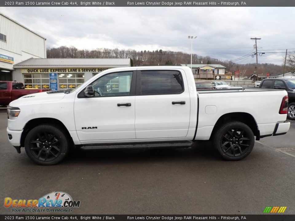 2023 Ram 1500 Laramie Crew Cab 4x4 Bright White / Black Photo #2