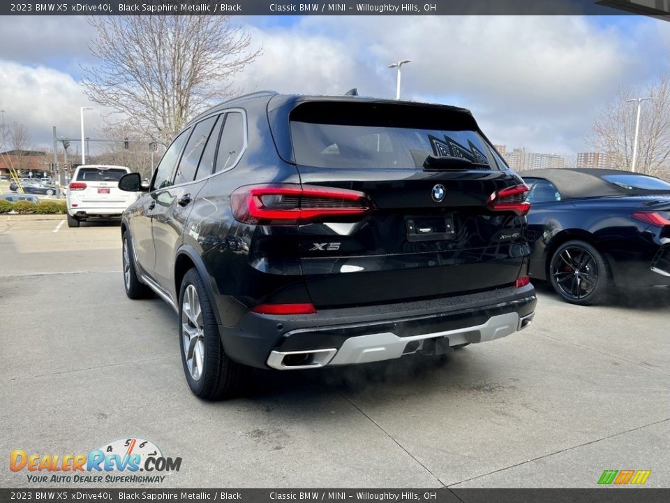 2023 BMW X5 xDrive40i Black Sapphire Metallic / Black Photo #3