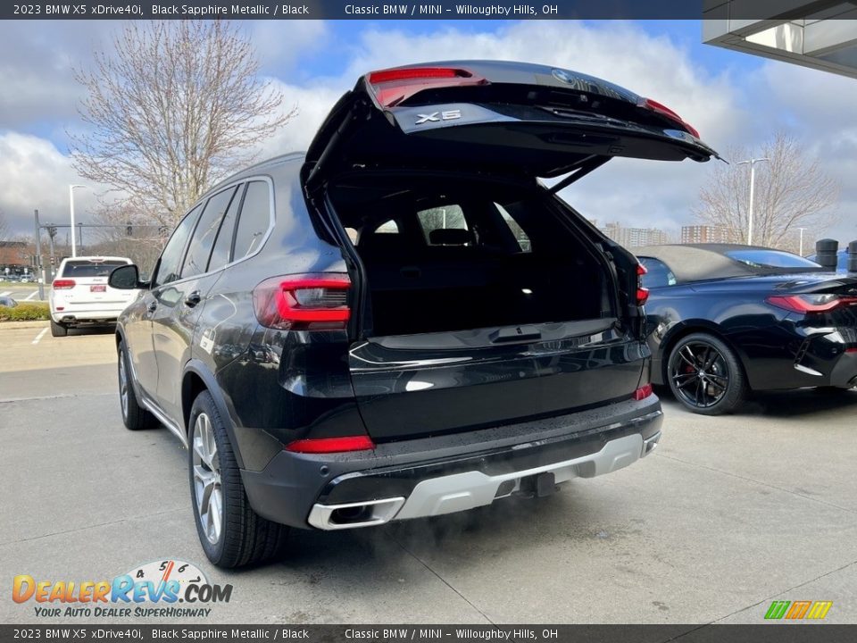 2023 BMW X5 xDrive40i Black Sapphire Metallic / Black Photo #4