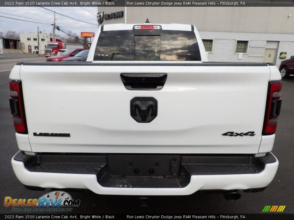 2023 Ram 1500 Laramie Crew Cab 4x4 Bright White / Black Photo #4