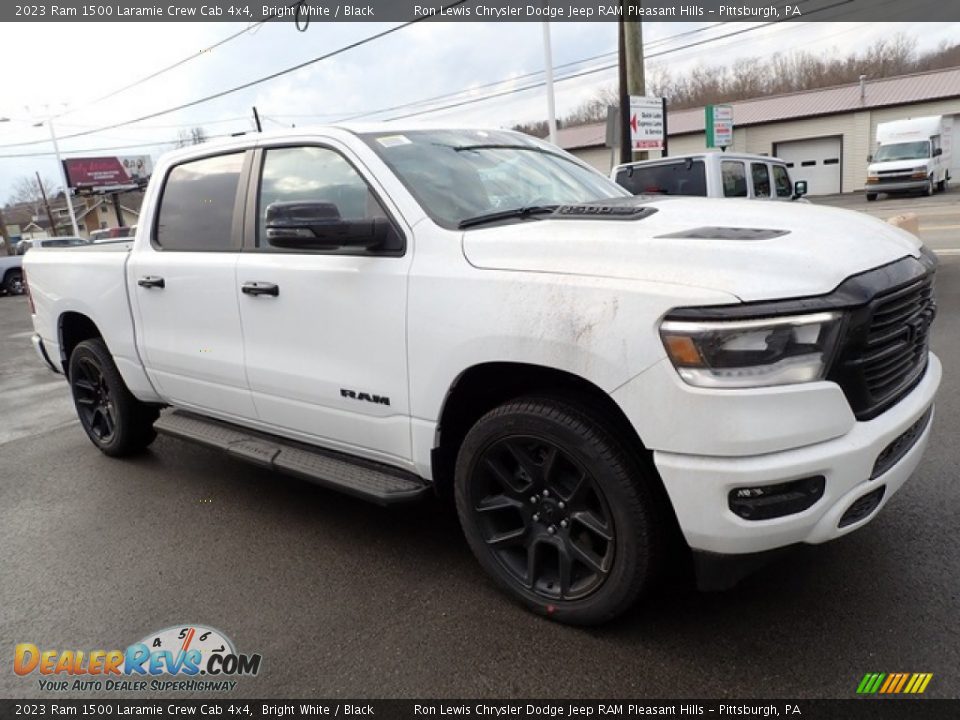 2023 Ram 1500 Laramie Crew Cab 4x4 Bright White / Black Photo #8