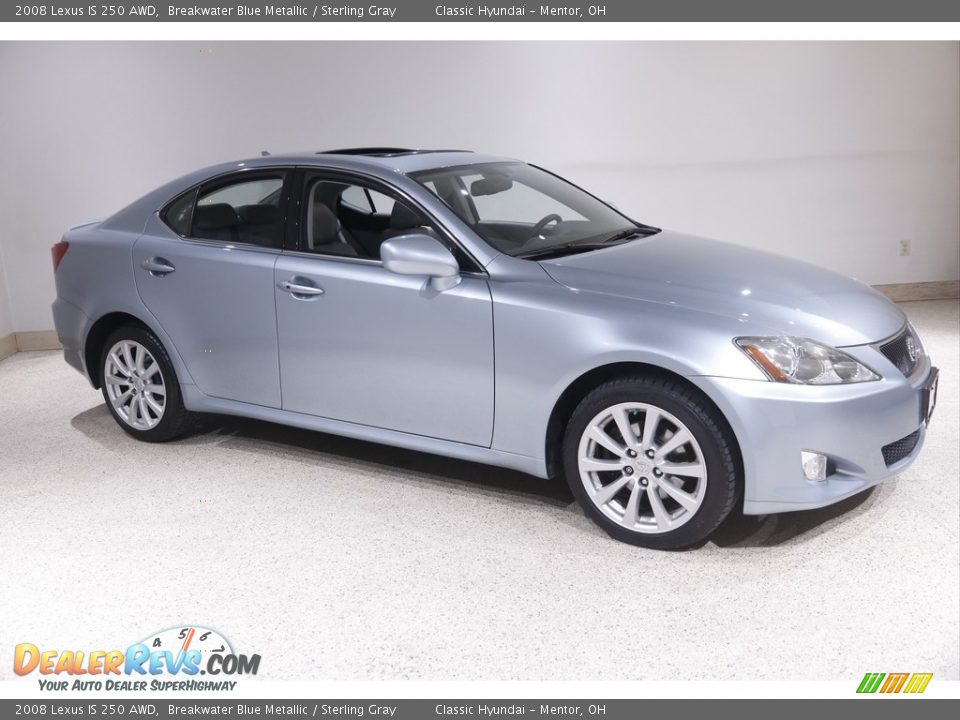 2008 Lexus IS 250 AWD Breakwater Blue Metallic / Sterling Gray Photo #1