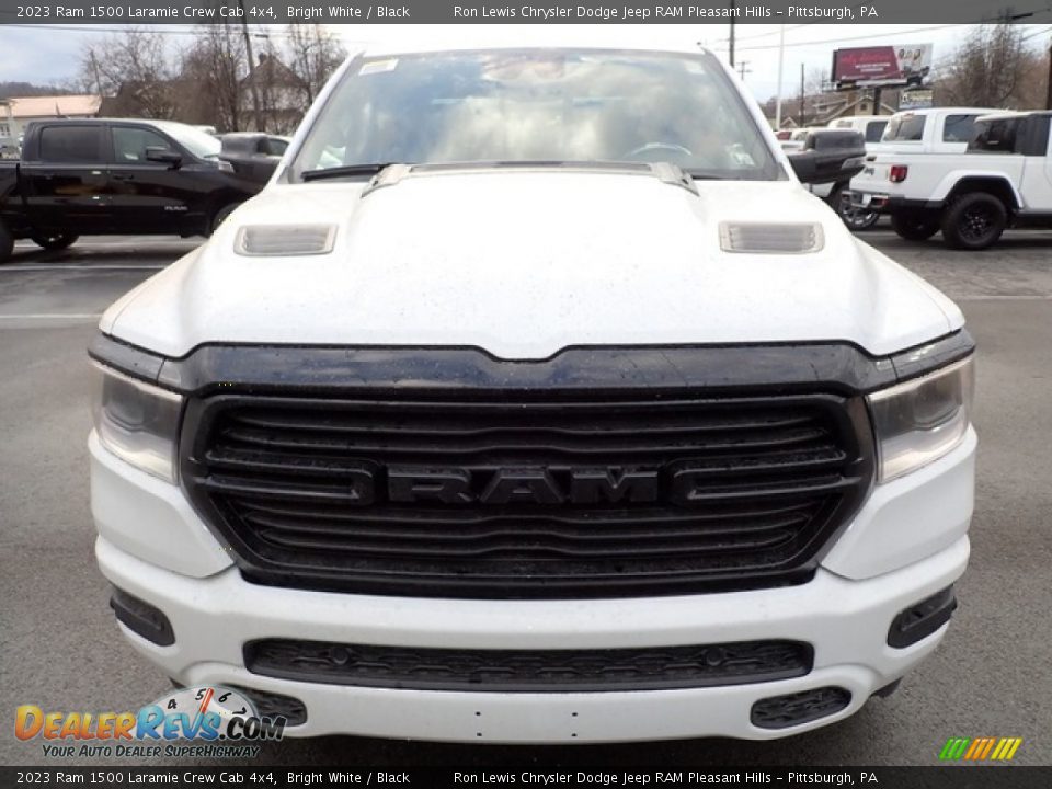 2023 Ram 1500 Laramie Crew Cab 4x4 Bright White / Black Photo #9