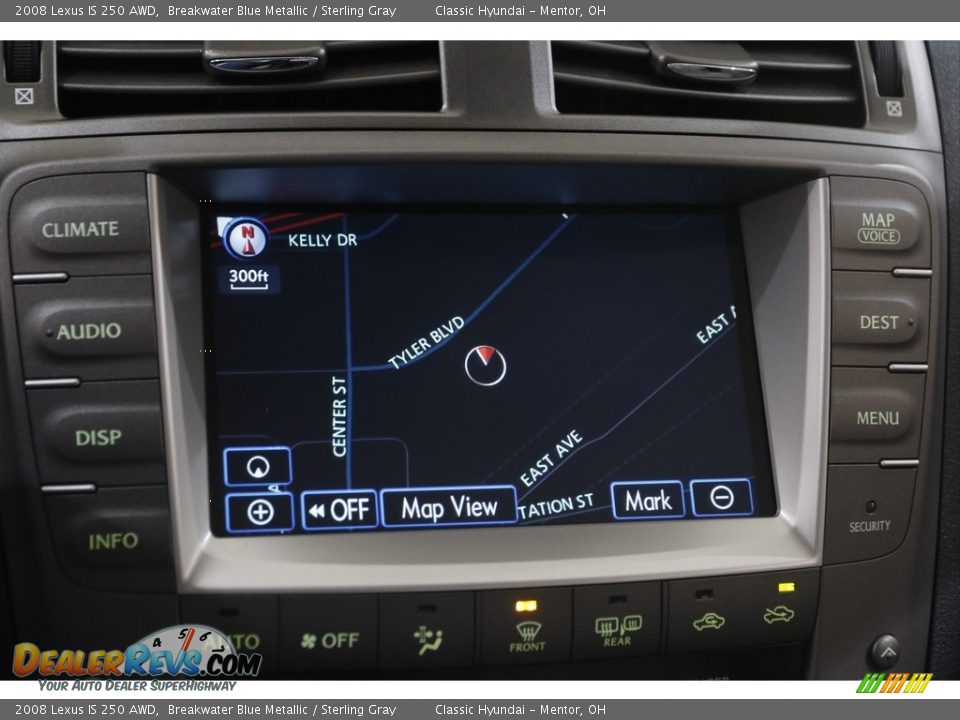 2008 Lexus IS 250 AWD Breakwater Blue Metallic / Sterling Gray Photo #10