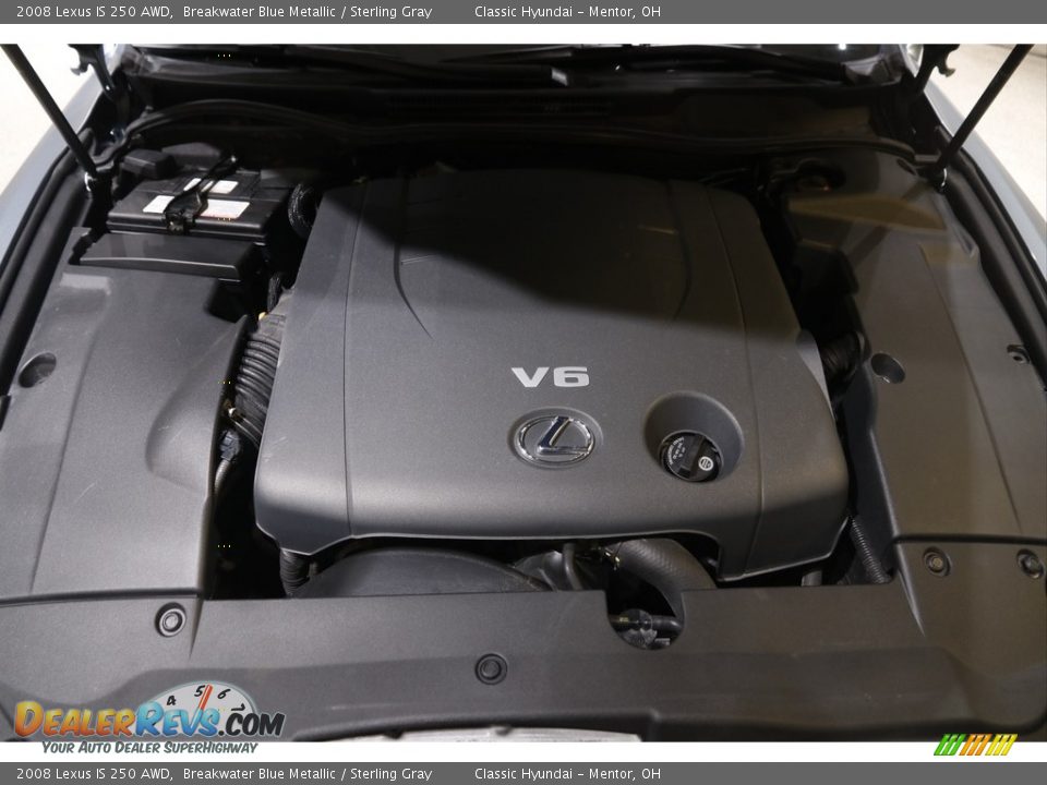 2008 Lexus IS 250 AWD Breakwater Blue Metallic / Sterling Gray Photo #22
