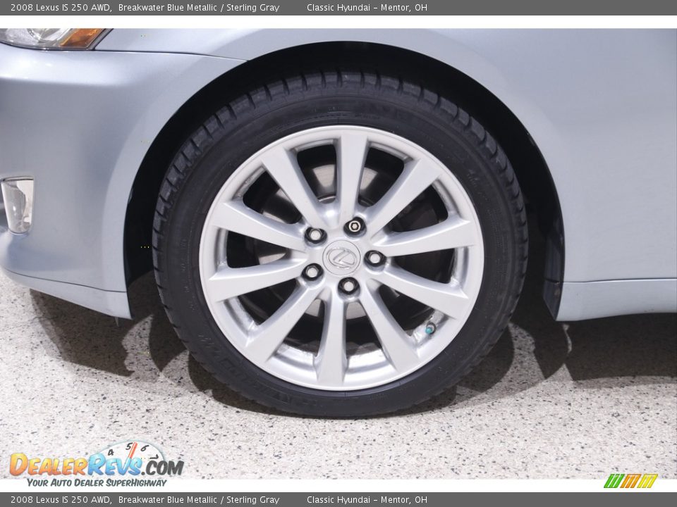 2008 Lexus IS 250 AWD Breakwater Blue Metallic / Sterling Gray Photo #23