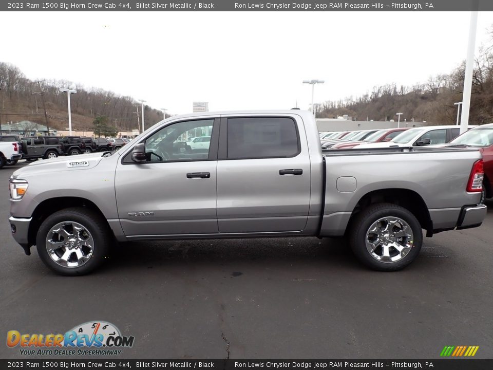 2023 Ram 1500 Big Horn Crew Cab 4x4 Billet Silver Metallic / Black Photo #2