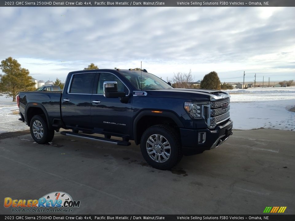 2023 GMC Sierra 2500HD Denali Crew Cab 4x4 Pacific Blue Metallic / Dark Walnut/Slate Photo #1