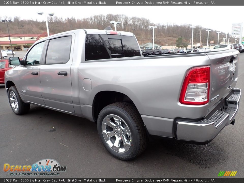 2023 Ram 1500 Big Horn Crew Cab 4x4 Billet Silver Metallic / Black Photo #3