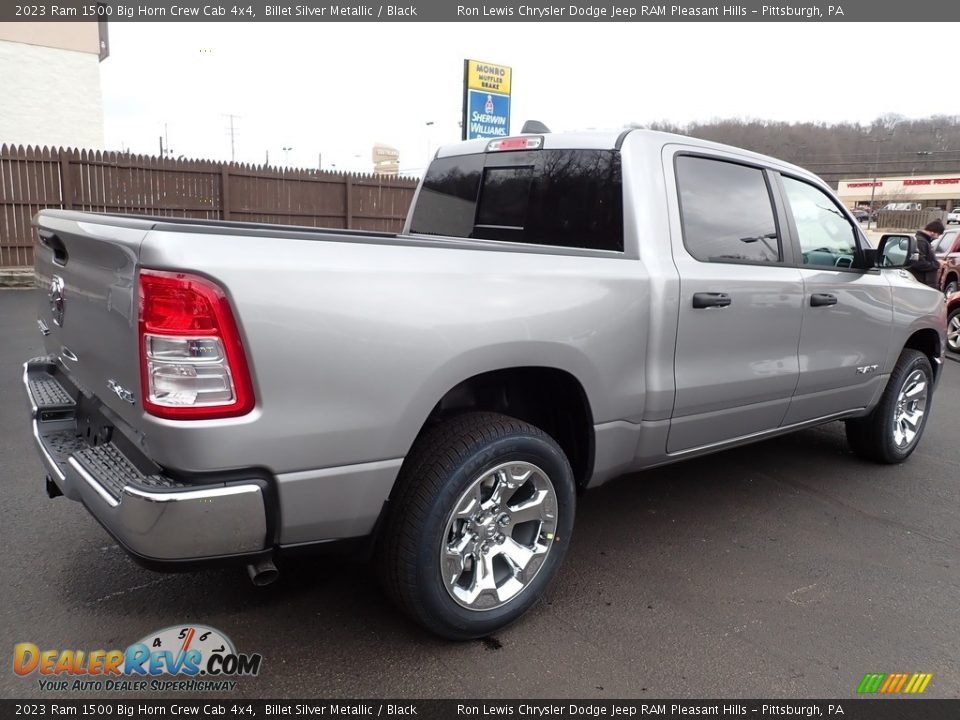2023 Ram 1500 Big Horn Crew Cab 4x4 Billet Silver Metallic / Black Photo #6