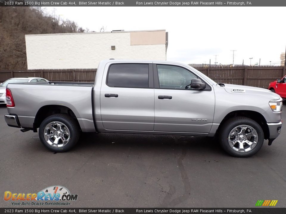 2023 Ram 1500 Big Horn Crew Cab 4x4 Billet Silver Metallic / Black Photo #7