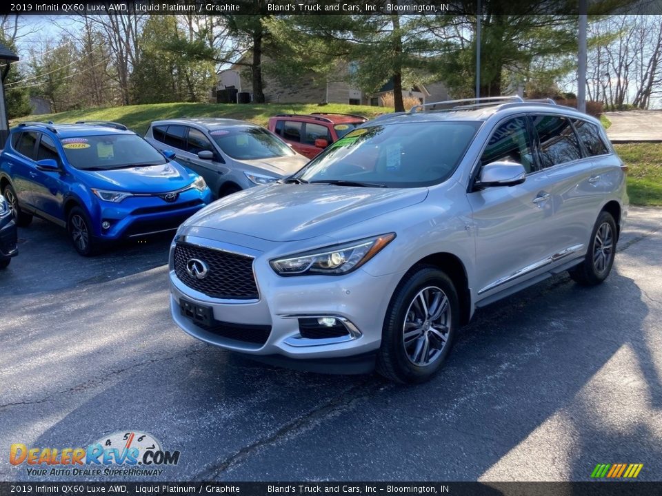 2019 Infiniti QX60 Luxe AWD Liquid Platinum / Graphite Photo #3