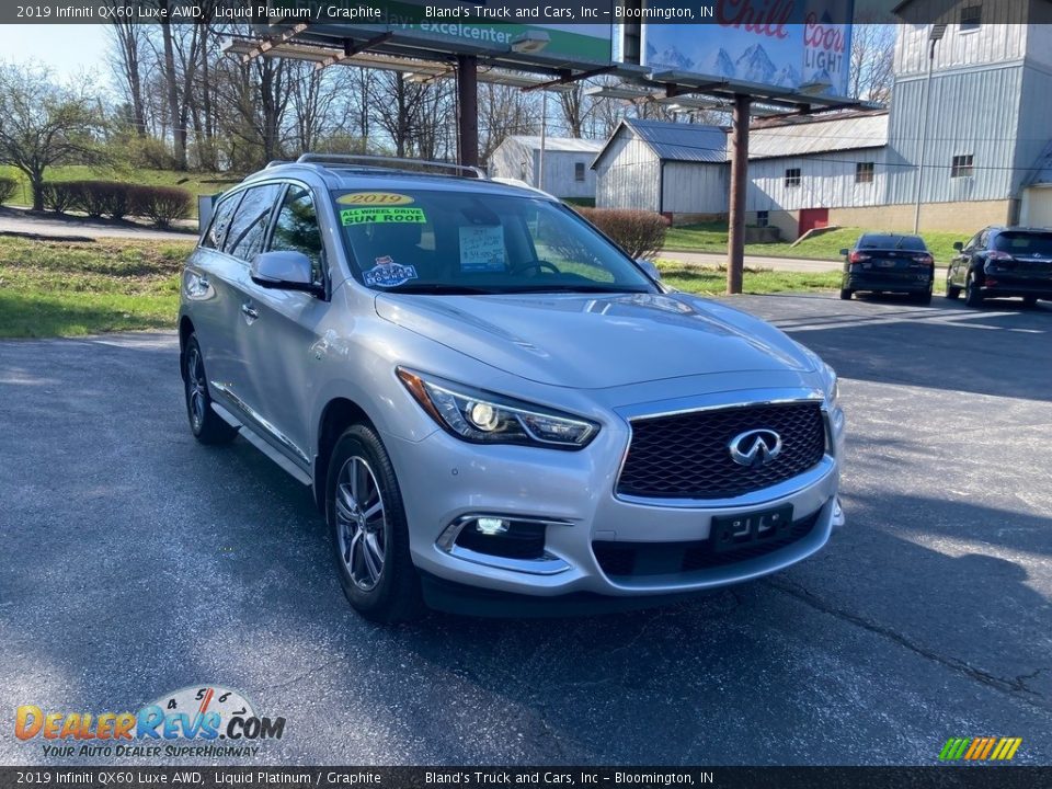 2019 Infiniti QX60 Luxe AWD Liquid Platinum / Graphite Photo #7