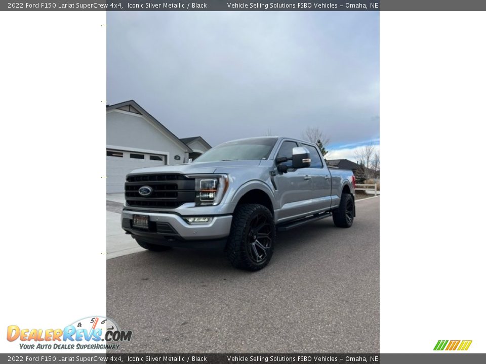 2022 Ford F150 Lariat SuperCrew 4x4 Iconic Silver Metallic / Black Photo #1