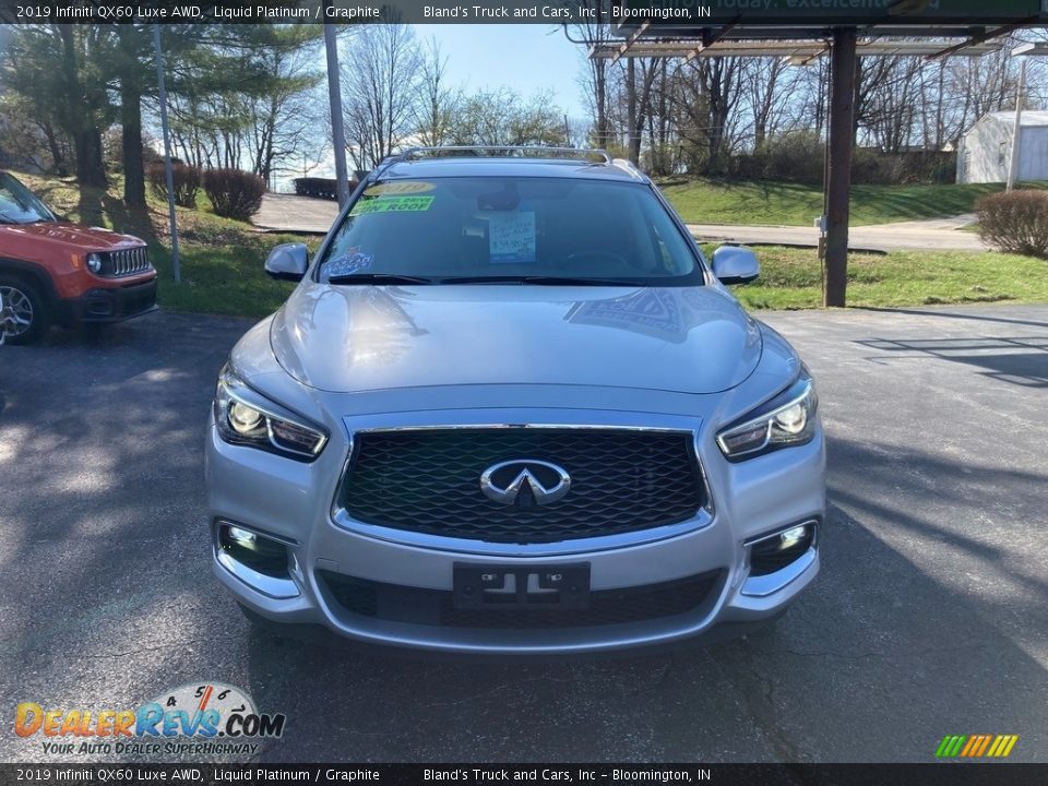 2019 Infiniti QX60 Luxe AWD Liquid Platinum / Graphite Photo #8