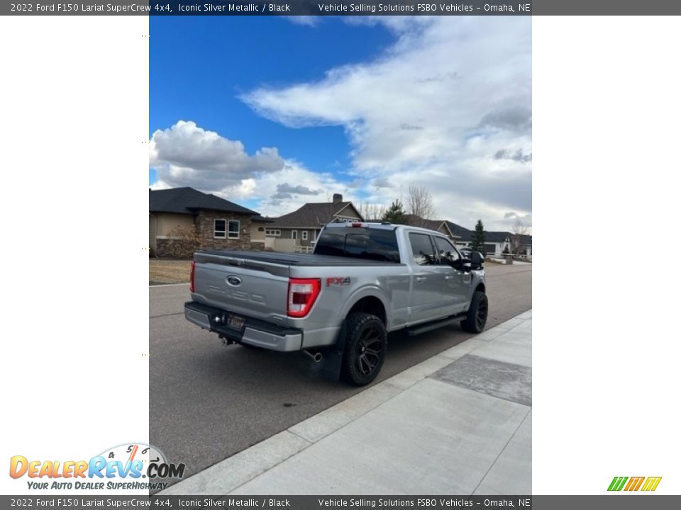 2022 Ford F150 Lariat SuperCrew 4x4 Iconic Silver Metallic / Black Photo #4